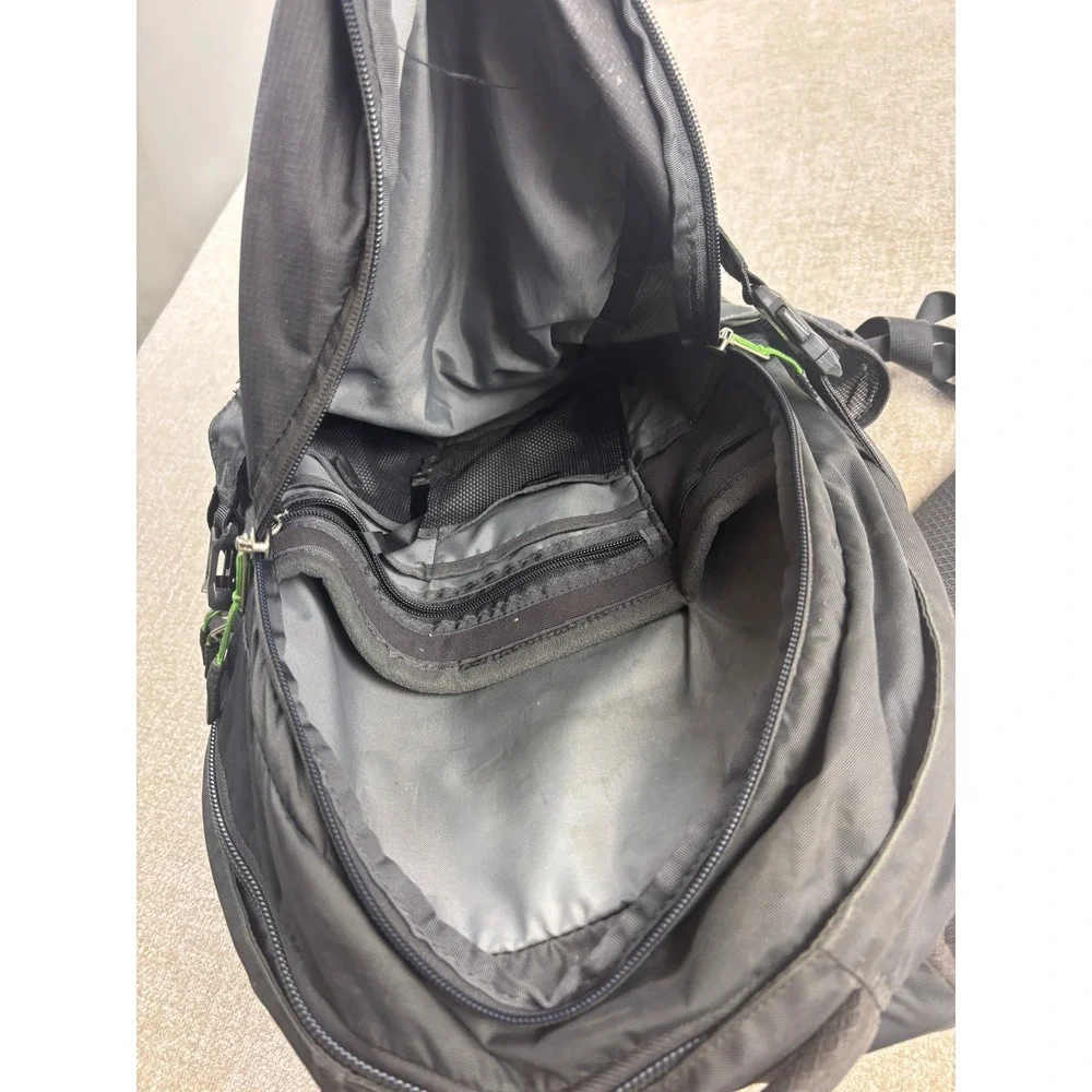 The North Face Borealis Backpack Black Lime Green FlexVent Laptop Bag